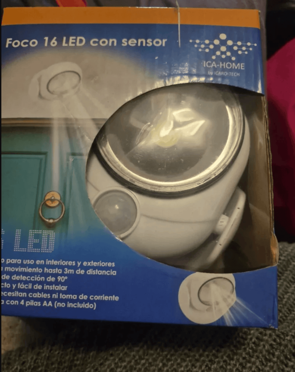 Foco 16 LED con sensor