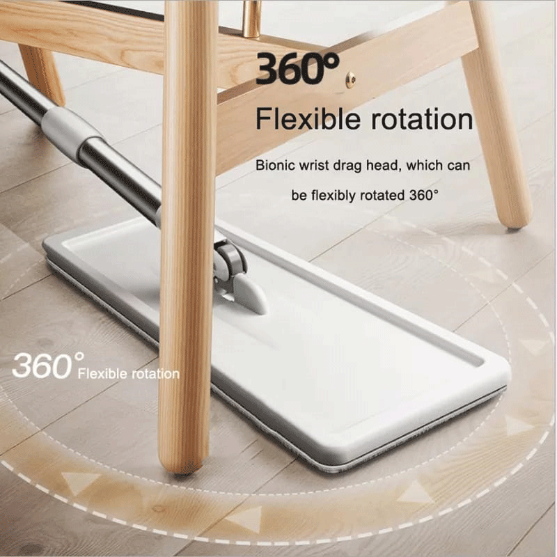 Fregona con cubo autoescurrible con 3 trapos
