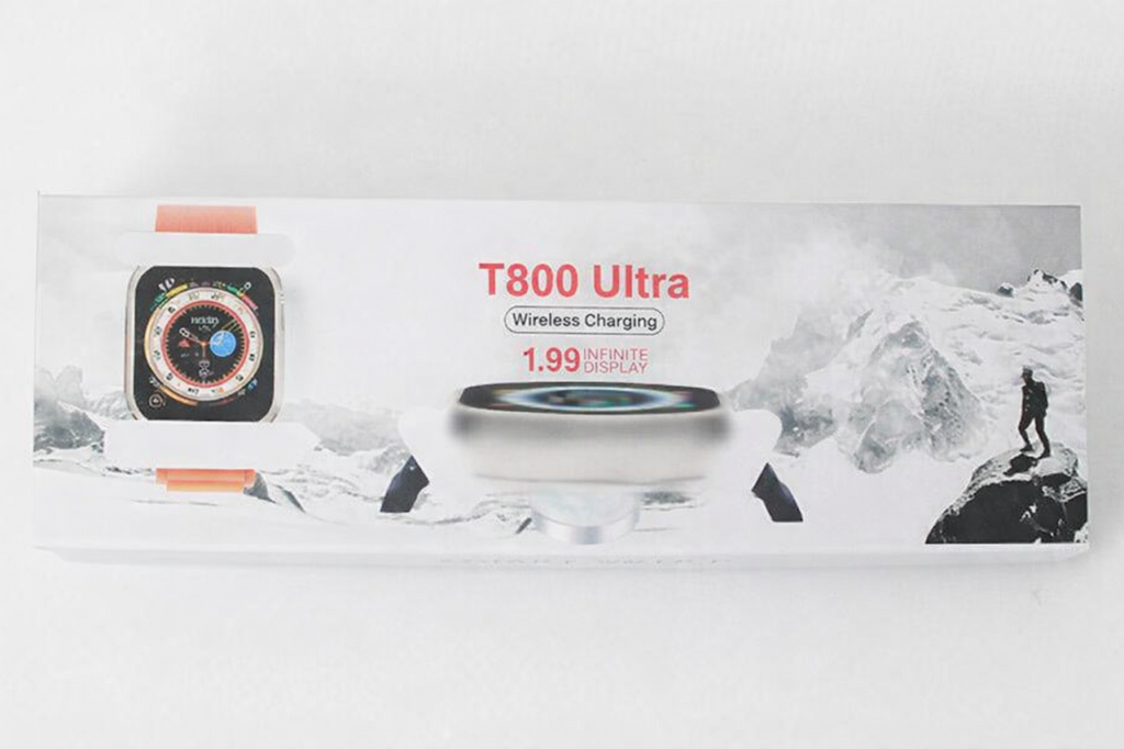 Smartwatch T800 Ultra con Pantalla 1.99" y Carga Inalámbrica