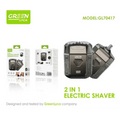 Afeitadora eléctrica 2 en 1 Green Lyca GL70417