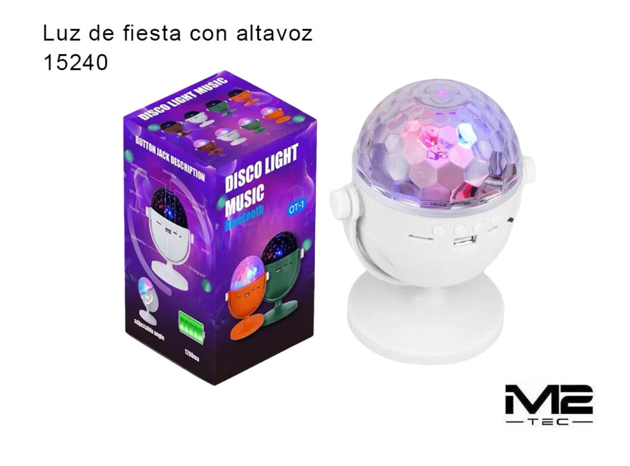 Altavoz Bluetooth con Luz Disco