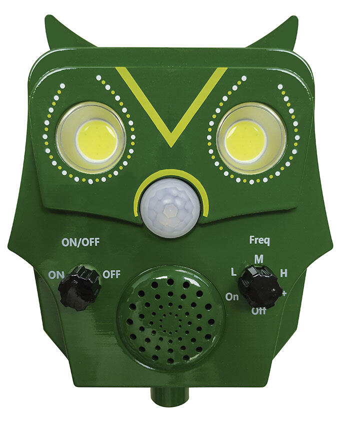 Ahuyentador solar inteligente por ultrasonido con sensor de movimiento