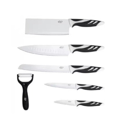 Set de Cuchillos de Cocina con Acha y Pelador