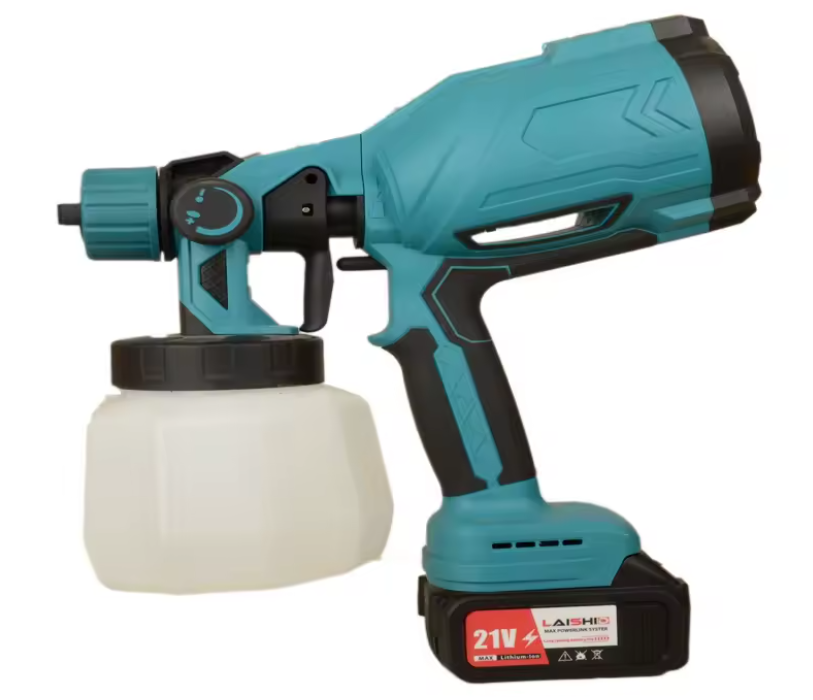 Pistola de pintura pulverizadora eléctrica recargable