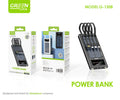 Powerbank, panel Solar, 12000mAh, con Múltiples Conectores, Green Lyca