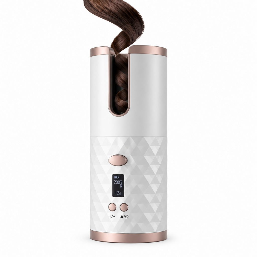 Rizador de Pelo Automático Inalámbrico con Control de Temperatura