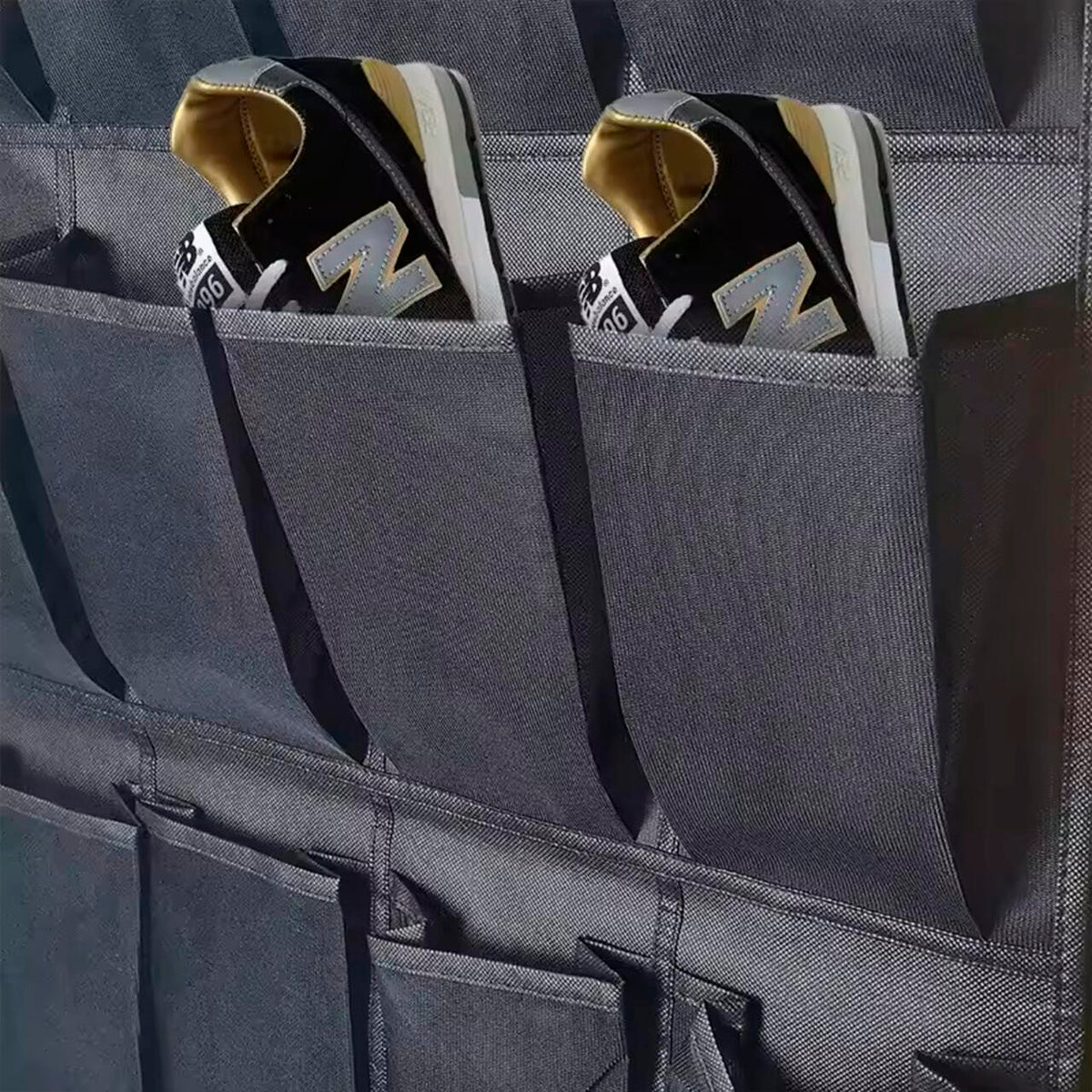 Organizador De Zapatos Y Otras Complementos, Colgante Sobre La Puerta 20 Bolsillos Color Negro