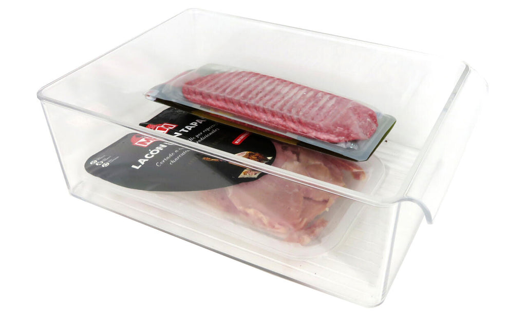 Organizador Frigorífico Transparente Almacenaje Nevera Ahorra Espacio para la Cocina