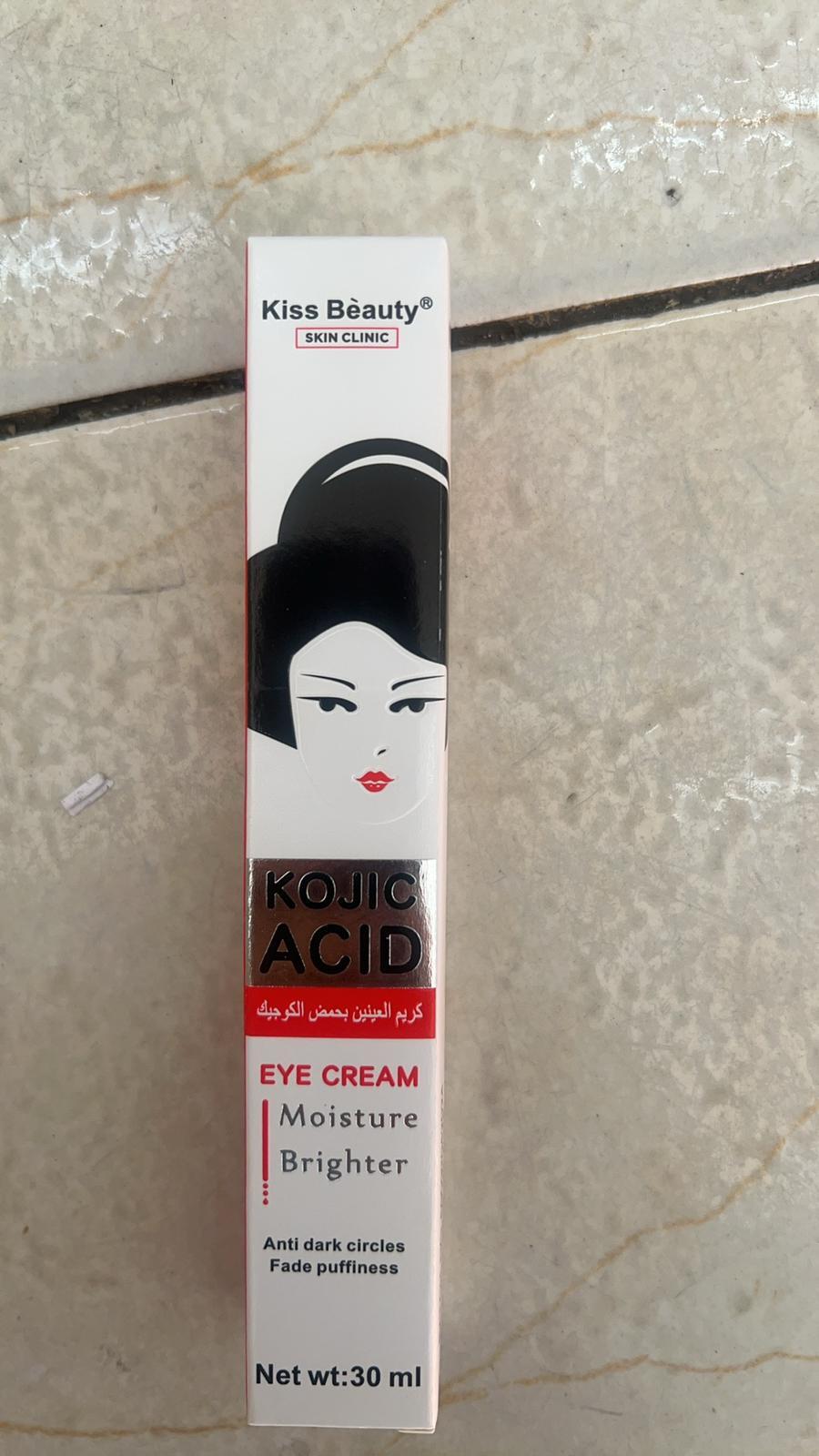 Crema de Ojos de Ácido Kójico – Ilumina, Hidrata y Rejuvenece el Contorno de Ojos