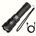 Linterna portátil, 400 mAh, pantalla LED, zoom telescópico, GL70081