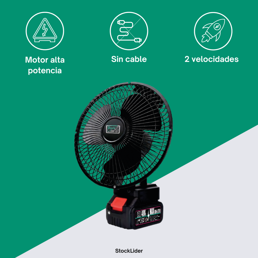 Ventilador con batería
