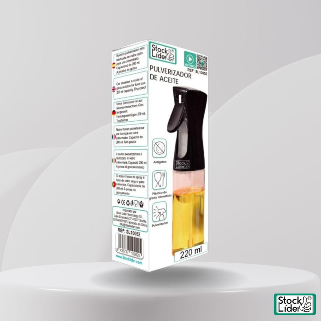 PACK Pulverizador de aceite y Bote aceite con brocha + caja