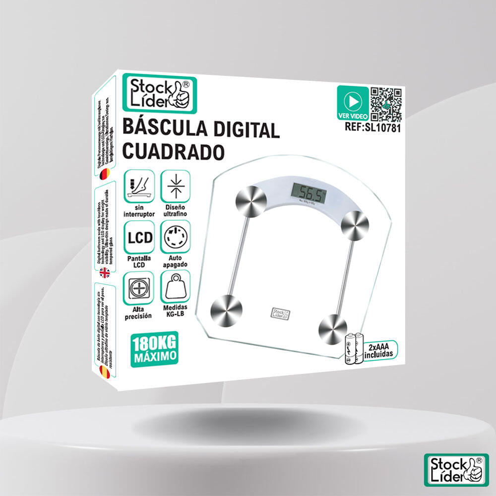 Báscula digital cuadrado