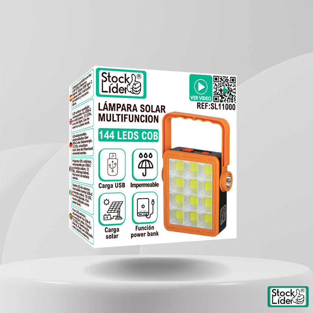 Lámpara solar multifunción