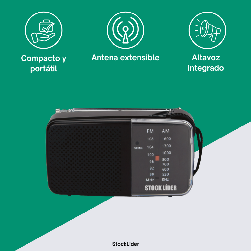 Radio am-fm portátil