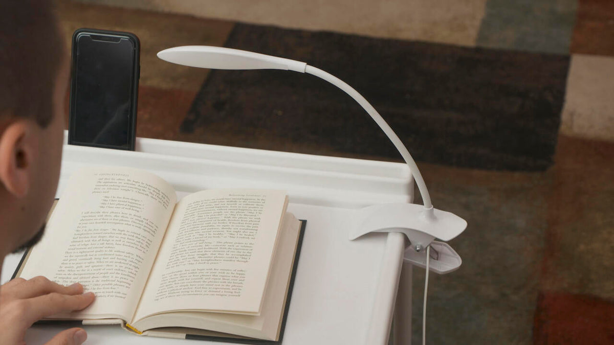 Lámpara LED Portátil con Pinza y Cuello Flexible 360º