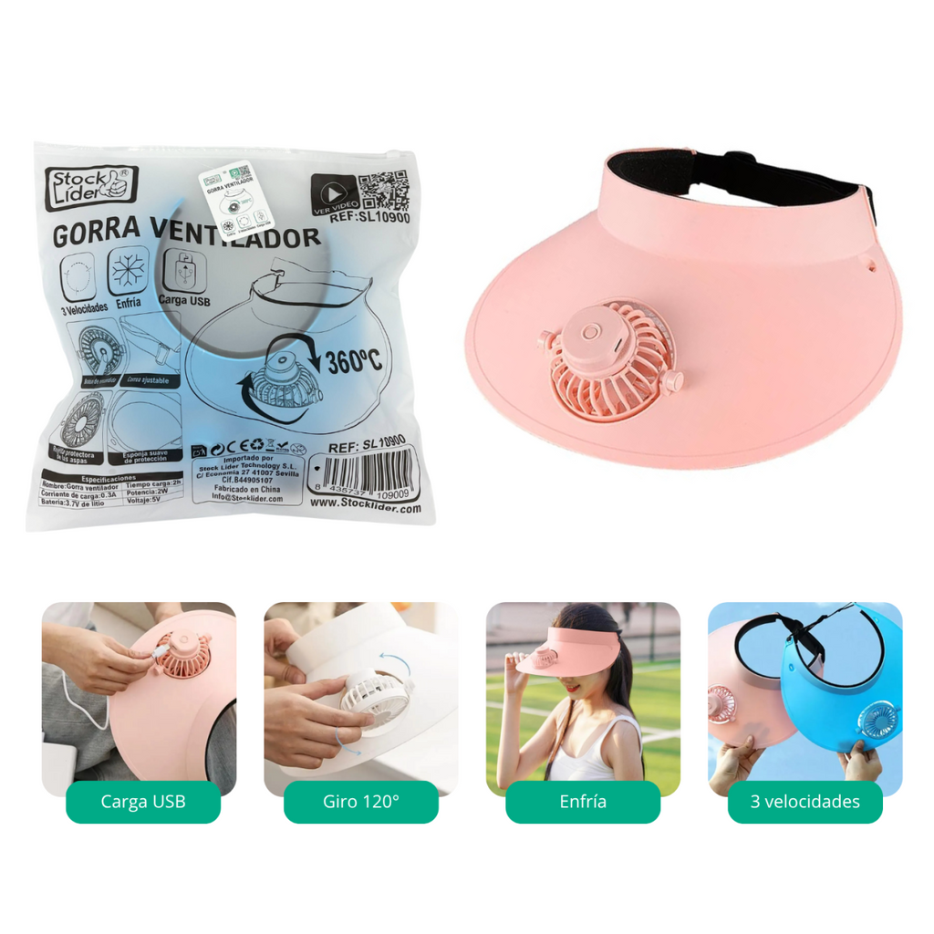 Gorra ventilador