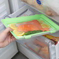 Pack x 6 Bandejas Apilables para Conservación de Alimentos con Sistema Semi Vacío Hermético