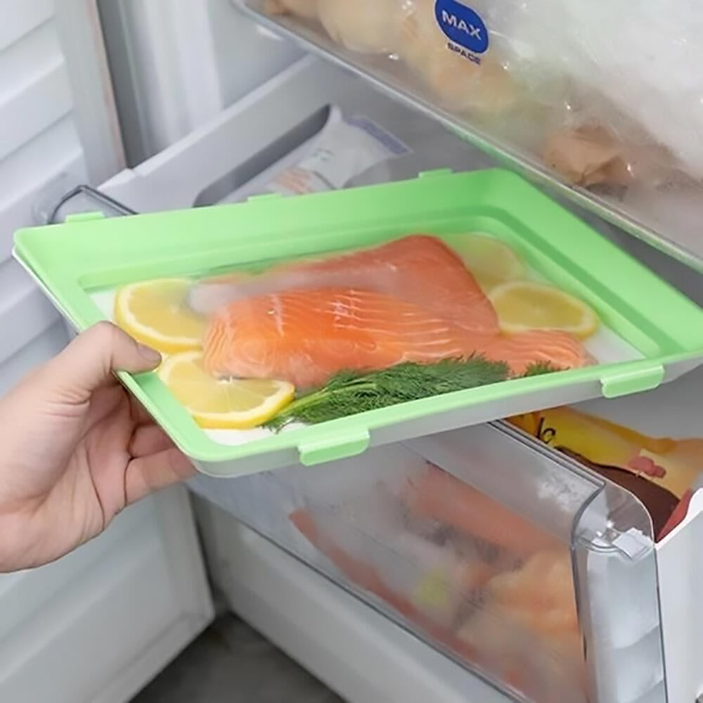 Pack x 6 Bandejas Apilables para Conservación de Alimentos con Sistema Semi Vacío Hermético