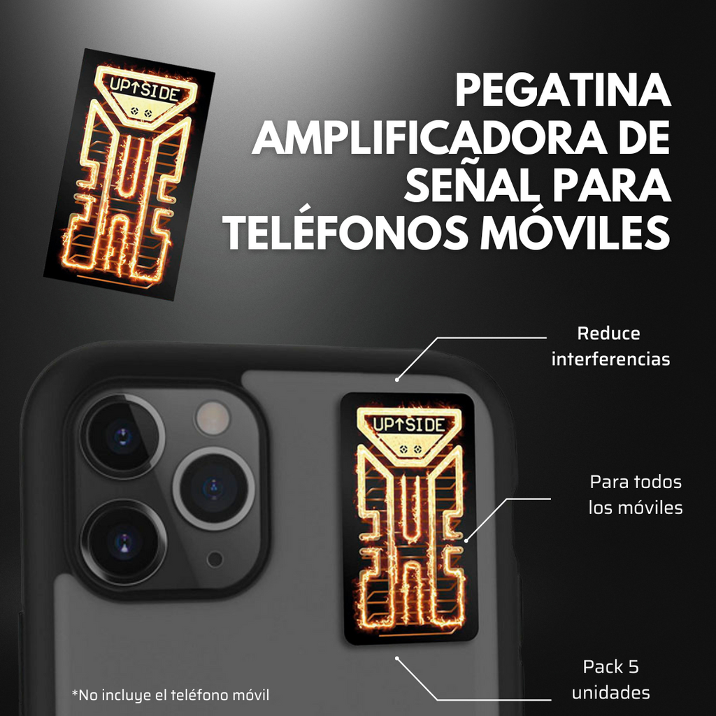 Pegatina amplificadora de señal para teléfonos móviles pack 5 unidades