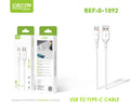 Cable 2,1A Usb To Usb C 200 Cm