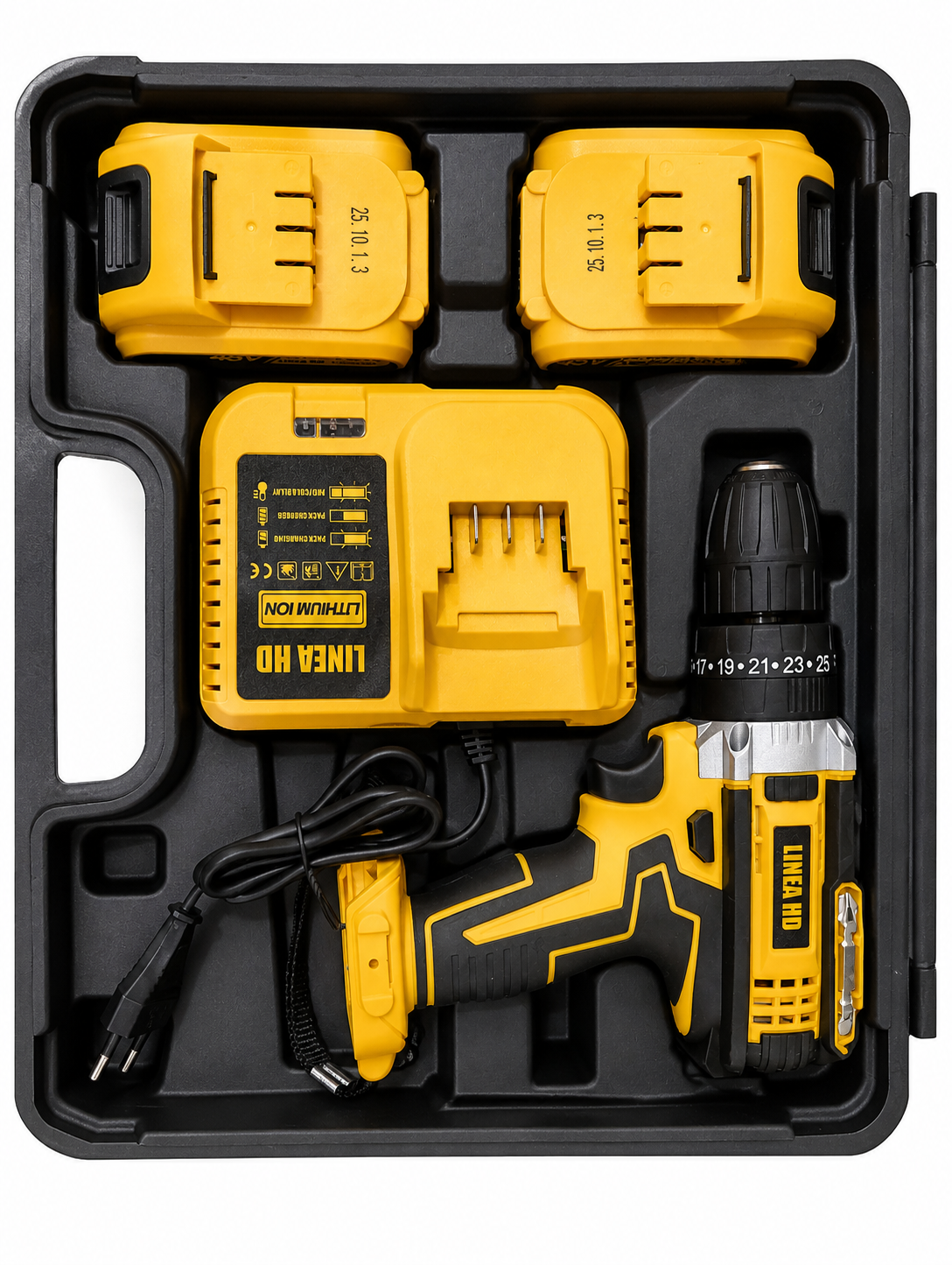 Kit de Herramientas Completo con Taladro de Impacto Inalámbrico