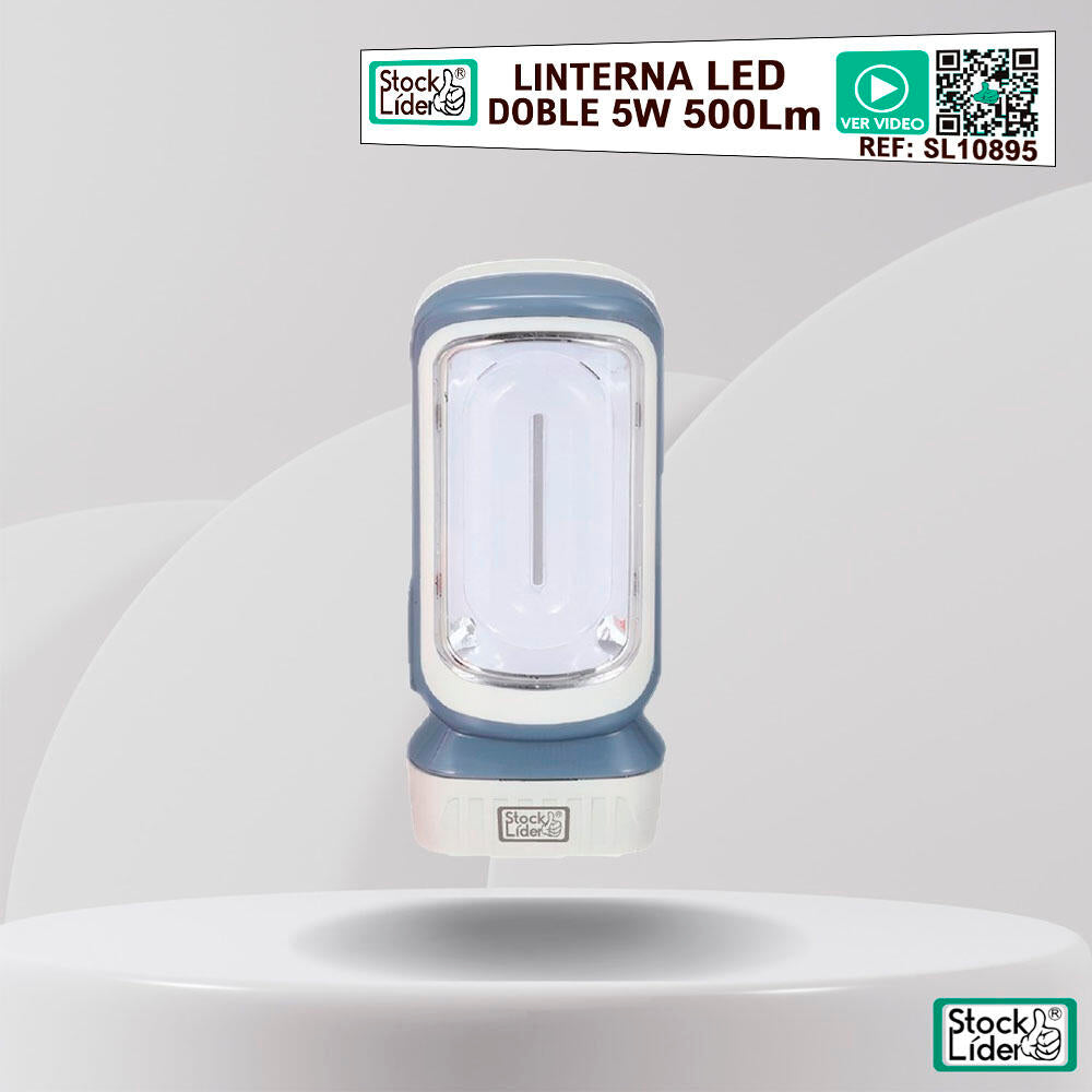 Linterna led doble 5w 500lm