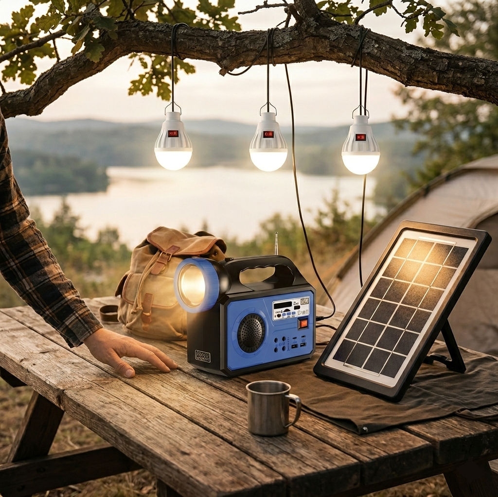 Batería portátil con placa solar