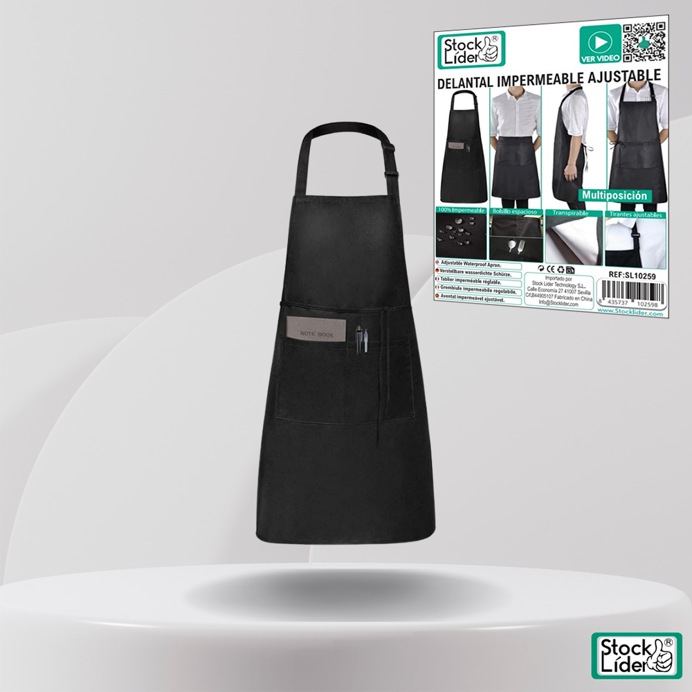 Delantal impermeable ajustable PACK 6 UNIDADES