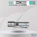 Linterna recargable con zoom 25000W