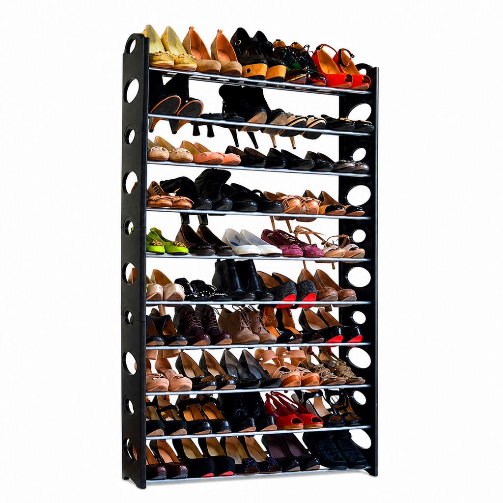 Zapatero Vertical de 50 Pares con 10 Estantes