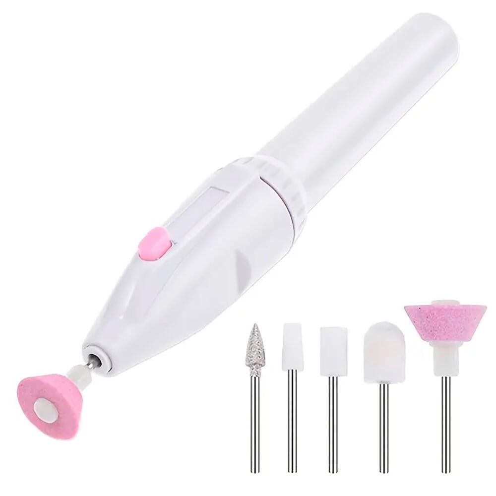 Pack Set Profesional Manicura Eléctrico 5-en-1 & Cortauñas Con Luz LED