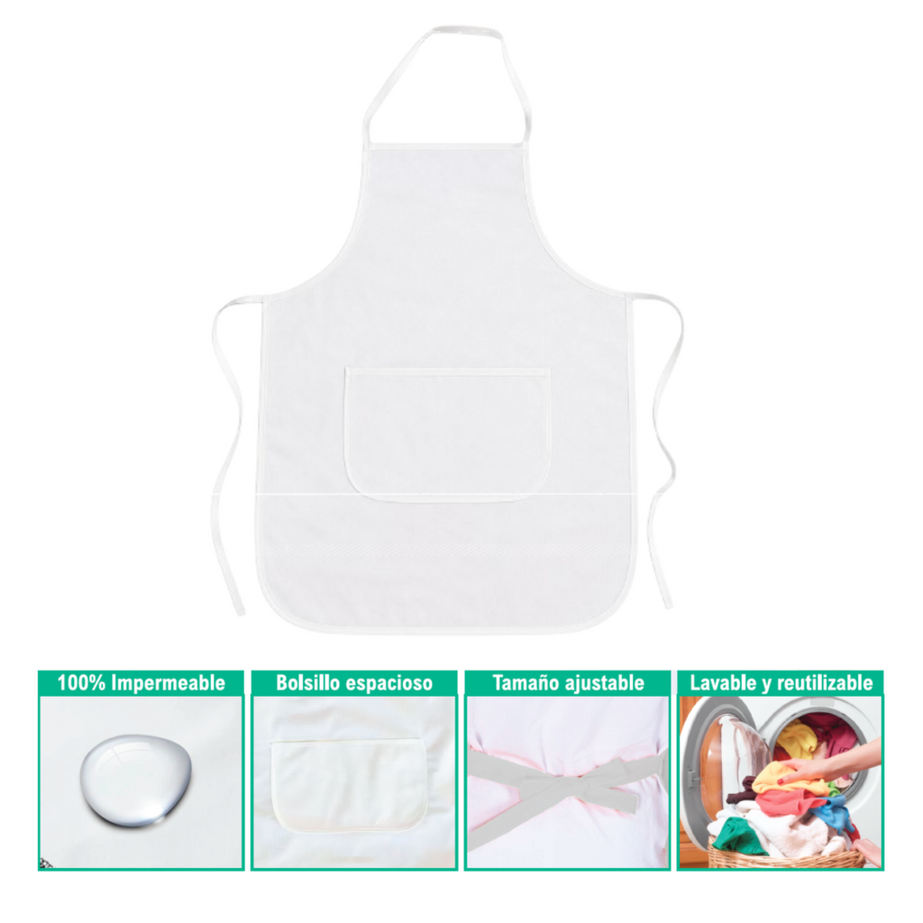 Delantal impermeable doble capa