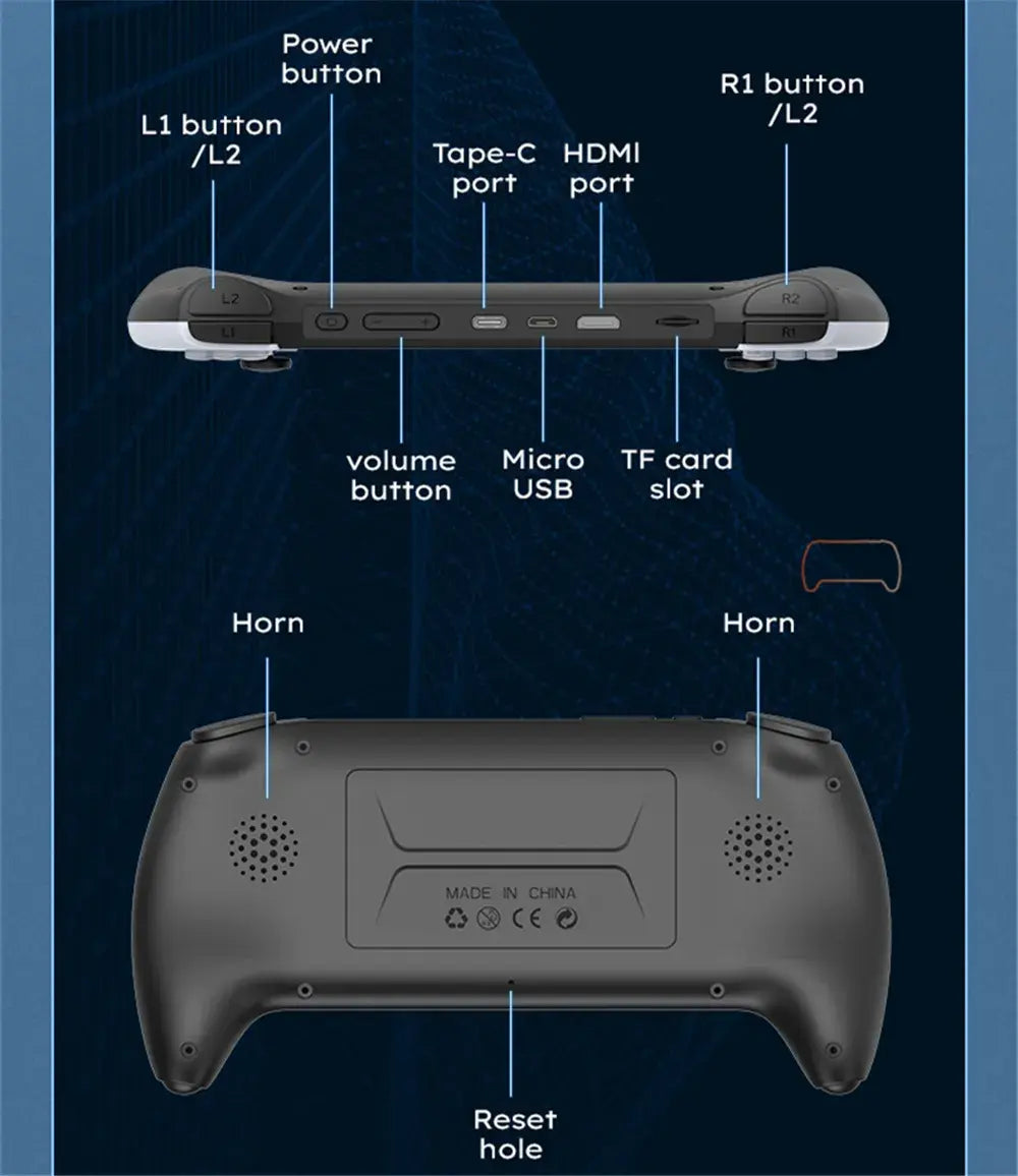 Consola de Juegos Portátil X9 - Pantalla IPS HD, Más de 20,000 Juegos