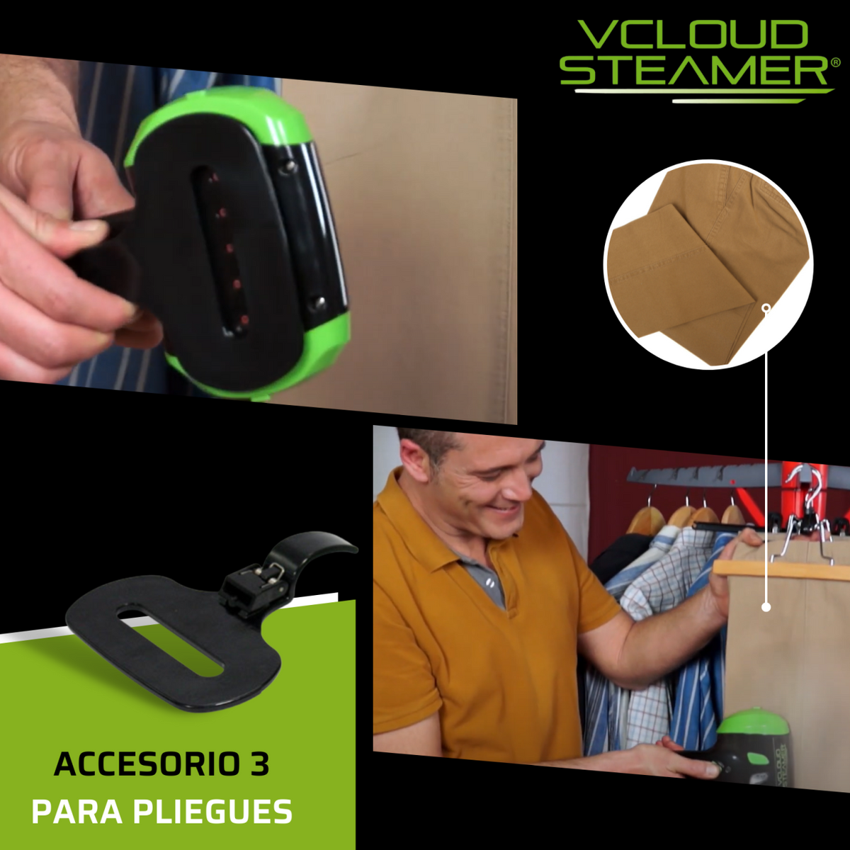 Plancha profesional portátil de vapor