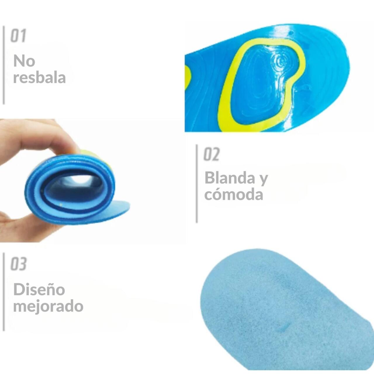 Plantilla gel hombre