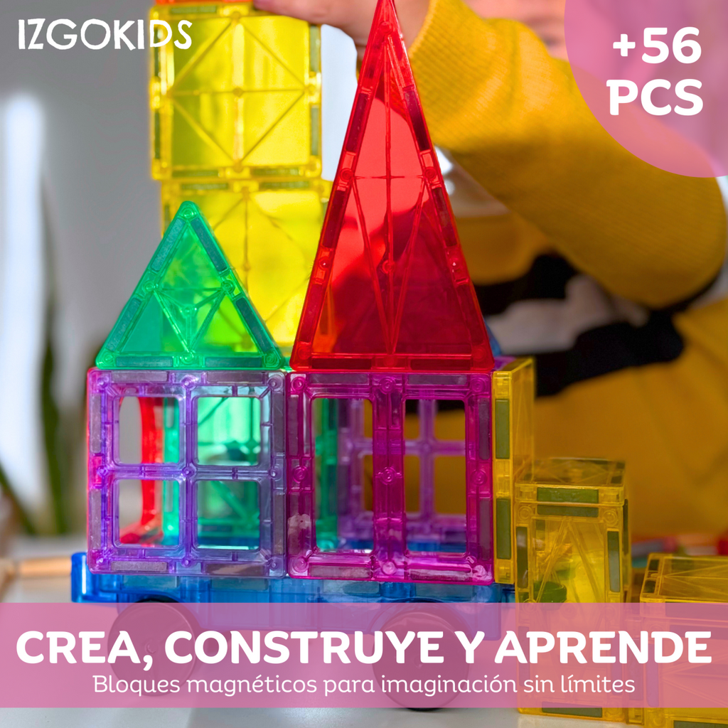 Bloques magnéticos de 57 piezas