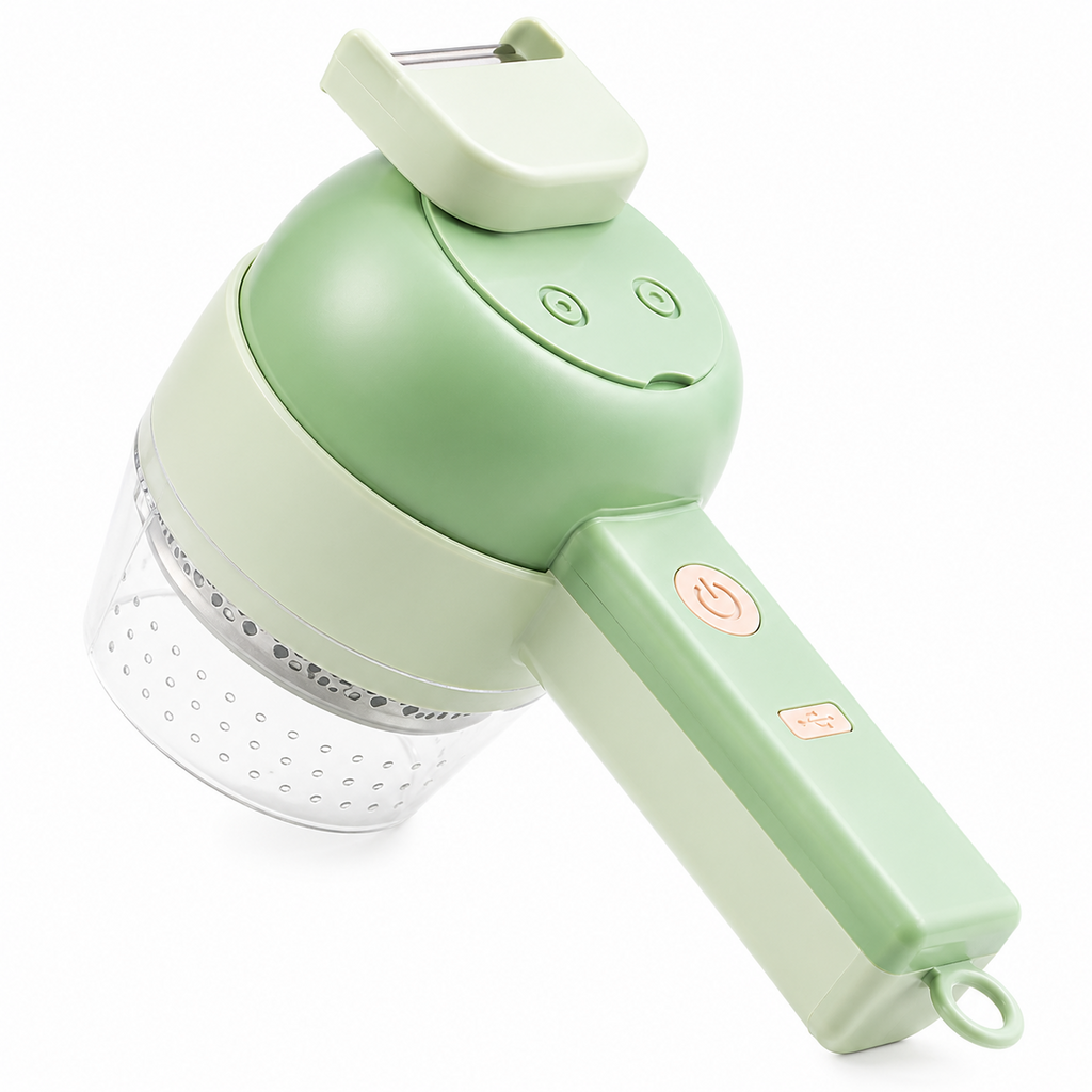 Cortador de Verduras Eléctrico Multifunción 4 en 1