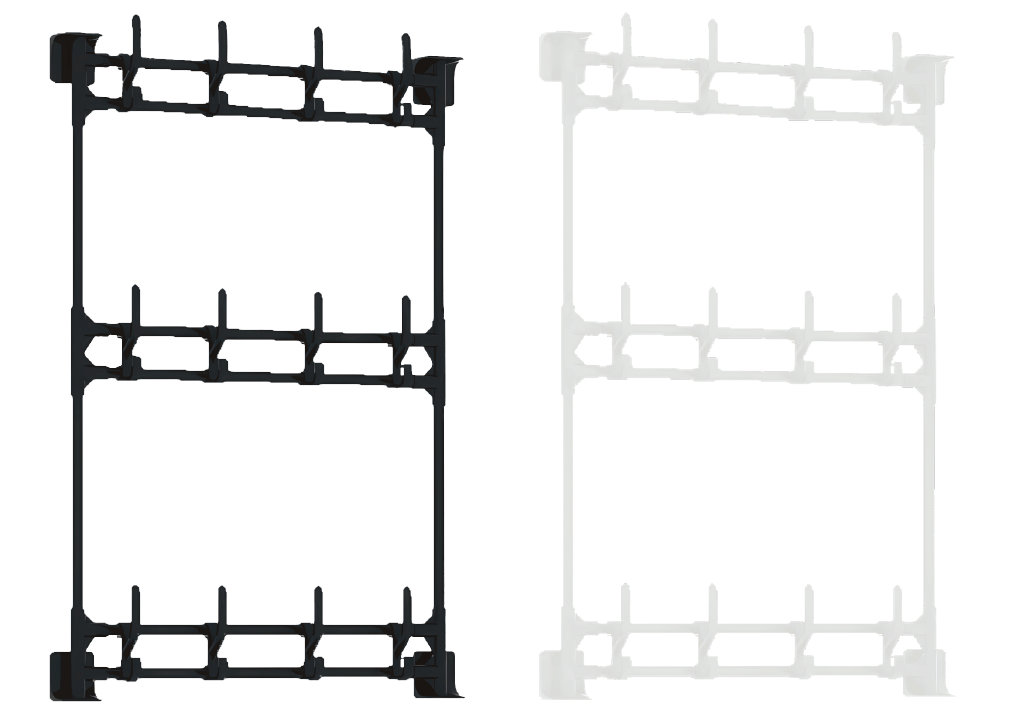 Perchero de pared 3 plantas