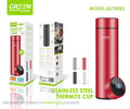Termo en acero inoxidable 304 interior con capacidad de 500 ml, sensor de temperatura y filtro para té, Green Lyca GL70052