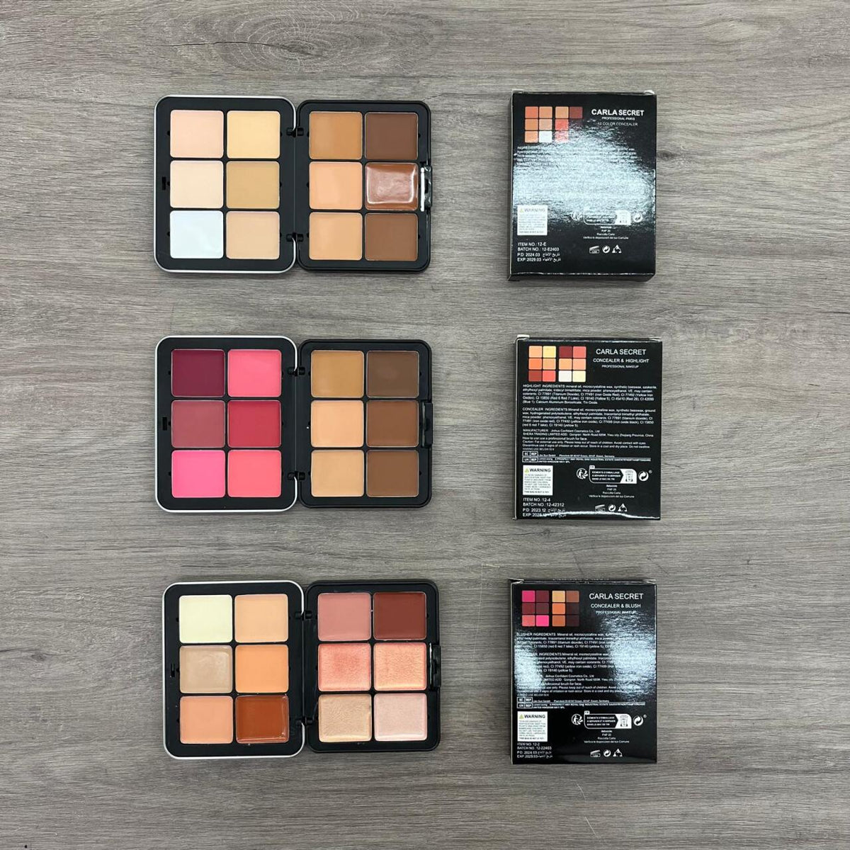 Paleta de Sombras de 12 Colores –MARCA CARLA SECRET