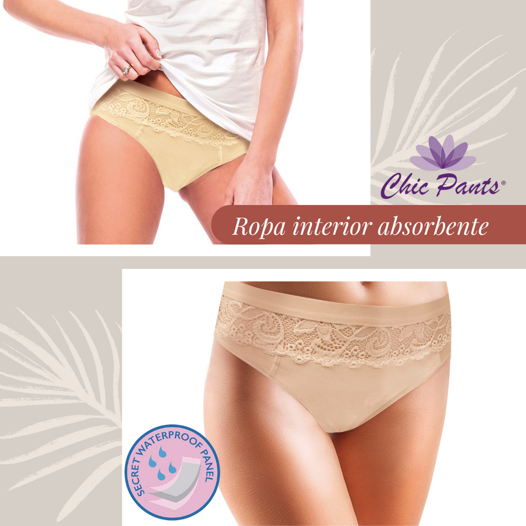 Bragas menstruales de protección discreta contra fugas leves de orina, menstruación ligera o postparto.