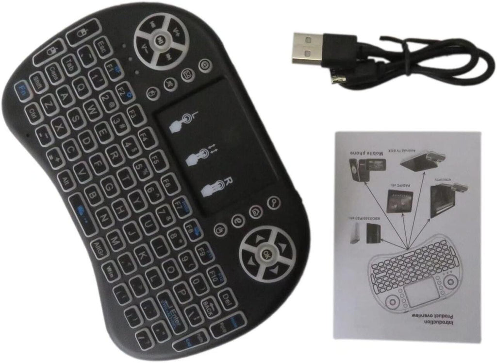 Teclado Inalámbrico con Panel Táctil Retroiluminado. Android/tv/pc