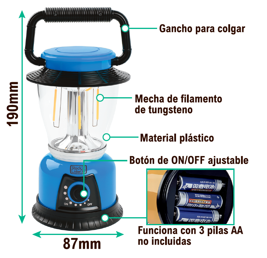 Lámpara camping