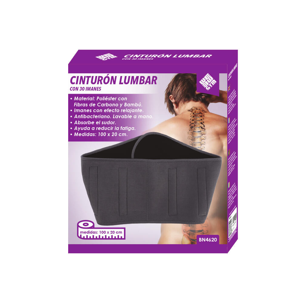 Faja Lumbar Ortopedica Unisex Magnetoterapia con 30 Imanes