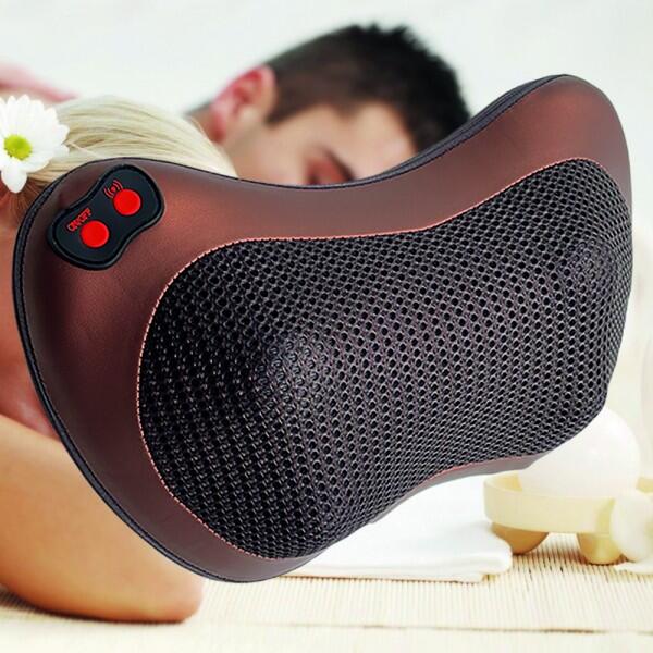 Almohada Masajeadora Eléctrica – Alivio Instantáneo en Cuello, Espalda y Hombros