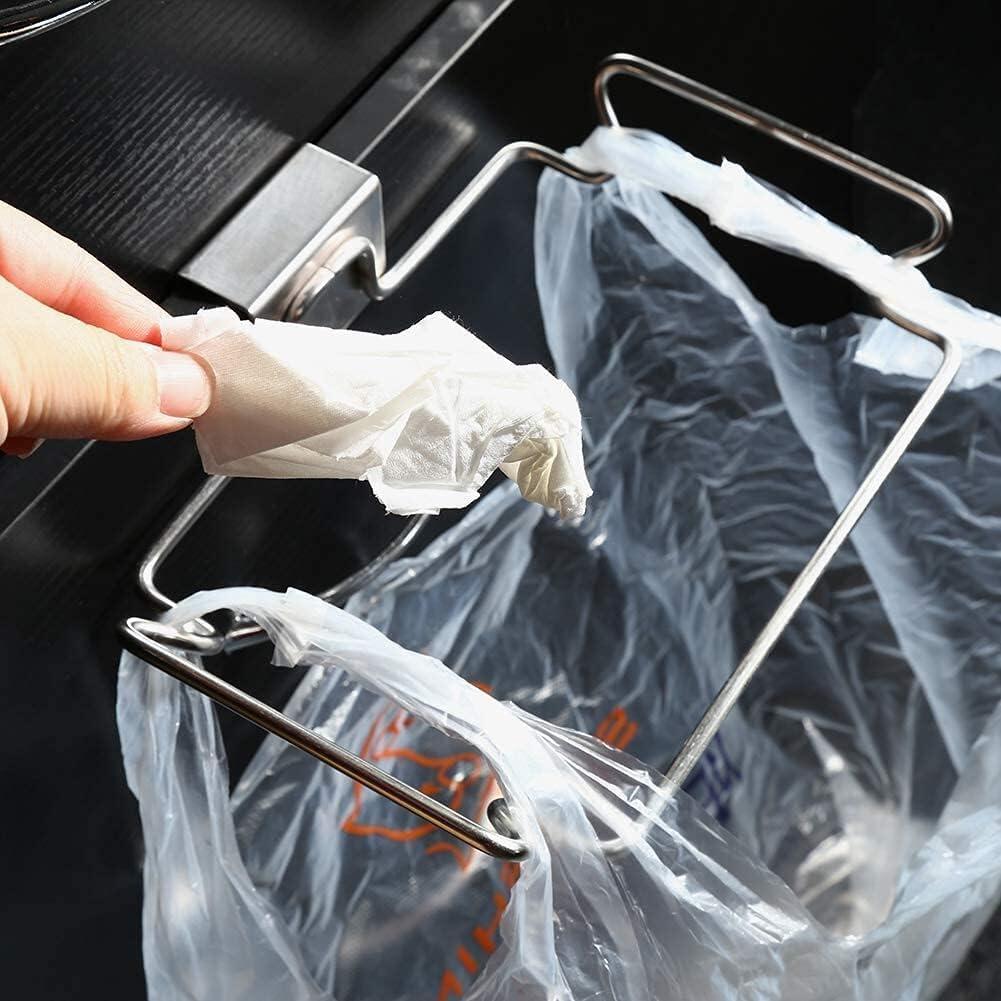 Soporte de bolsa de basura de acero inoxidable Estante para colgar