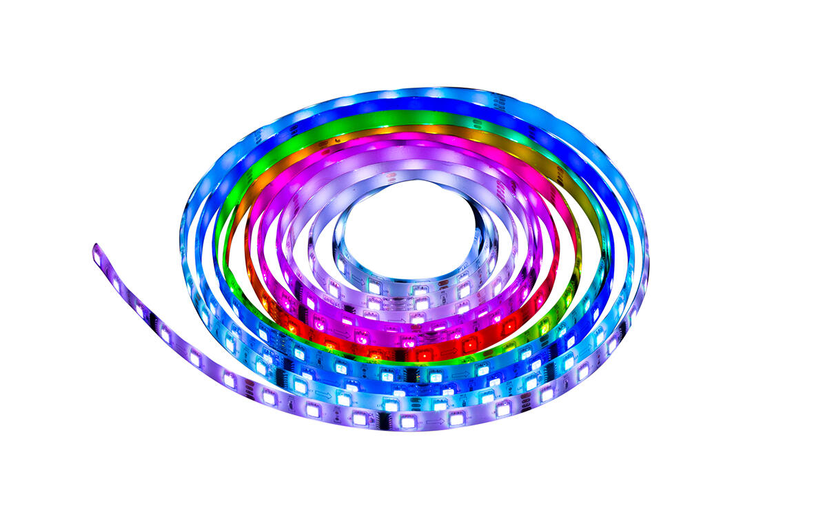 Tira LED regulable de 16 colores, a prueba de agua y con control remoto incluido