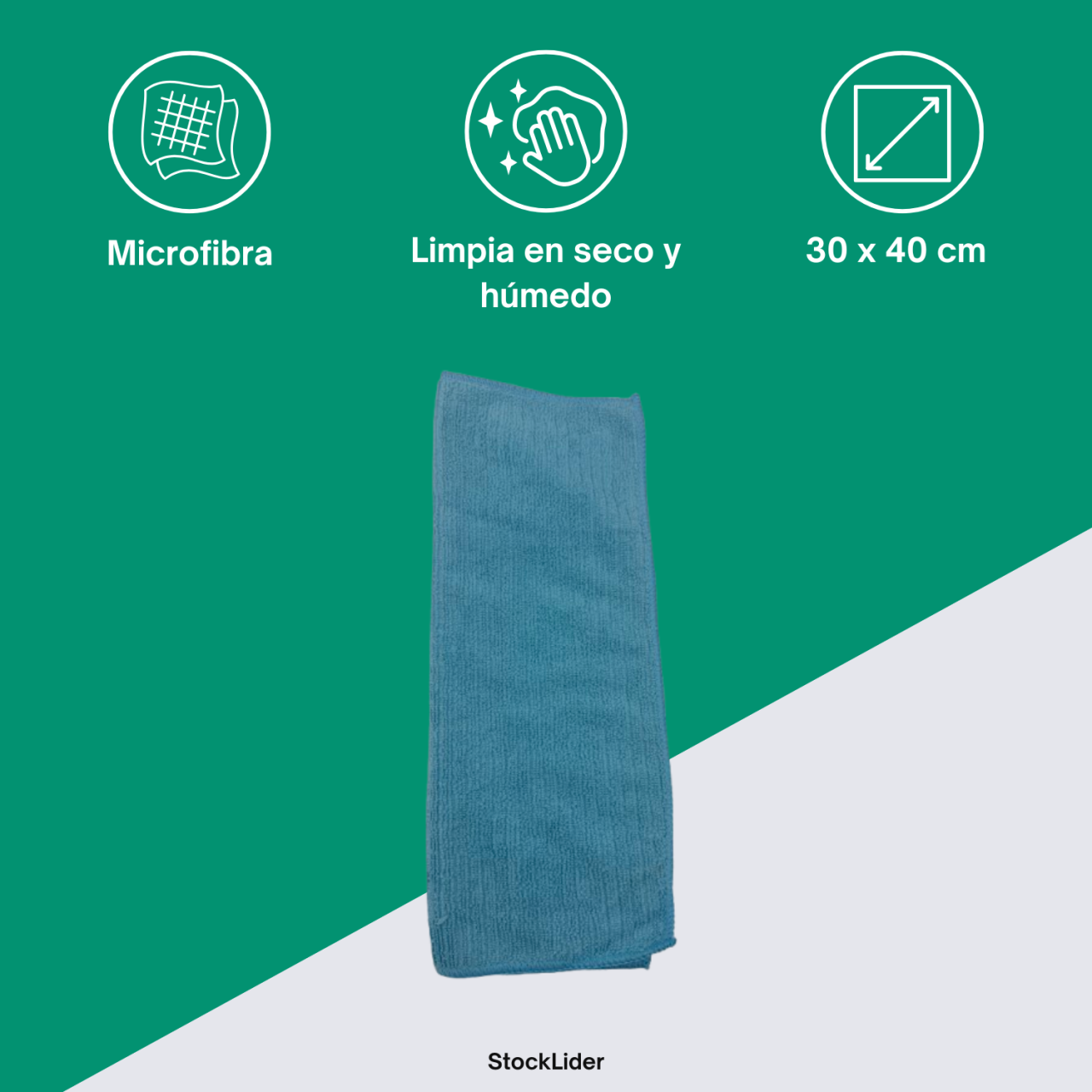 Paño de microfibra ultra absorbente 30x40cm