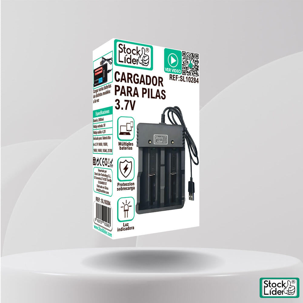 Cargador para pilas 3.7 V